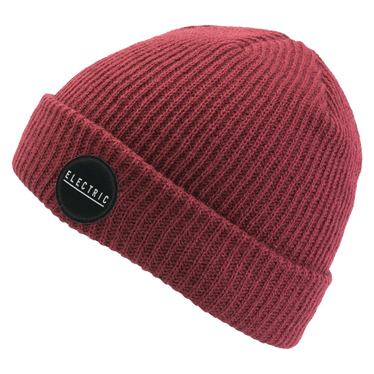Electric RUBBER STAMP BEANIE Burgundy