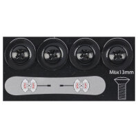 Burton CHANNEL MOUNTING HARDWARE SET Black