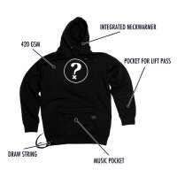 hä? QUESTION RIDE HOODIE Black