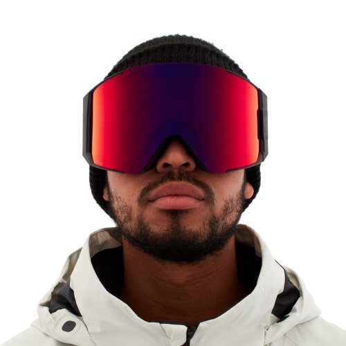 Anon SYNC Black / Perceive Sunny Red + Lens + MFI Mask