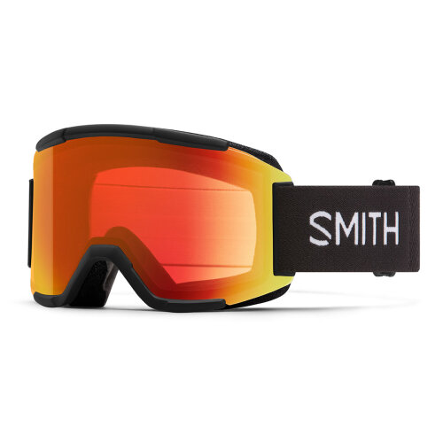 Smith SQUAD Black / ChromaPop Photochromic Red Mirror