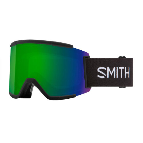 Smith SQUAD XL Black / ChromaPop Sun Green Mirror + Lens