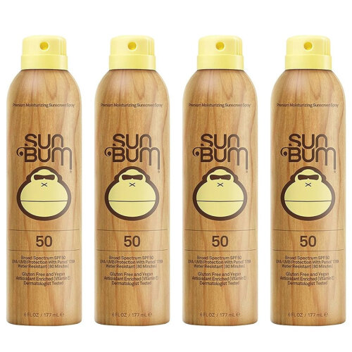 Sun Bum ORIGINAL SPF 50 SUNSCREEN SPRAY 4 Pack