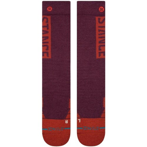 Stance OG MID WOOL SNOW Wine