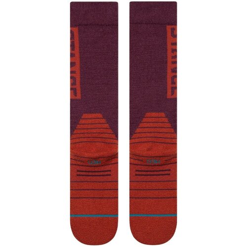 Stance OG MID WOOL SNOW Wine