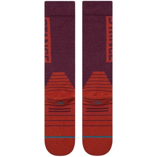 Stance OG MID WOOL SNOW Wine L