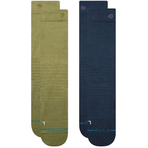 Stance ICONIC MID POLY SNOW 2 PACK Chive