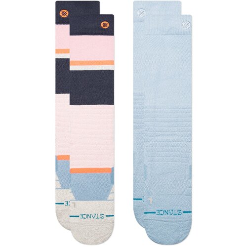 Stance POWDERED MID POLY SNOW 2 PACK Pinkfade