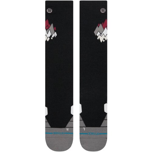 Stance PEAKS UL WOOL SNOW Black
